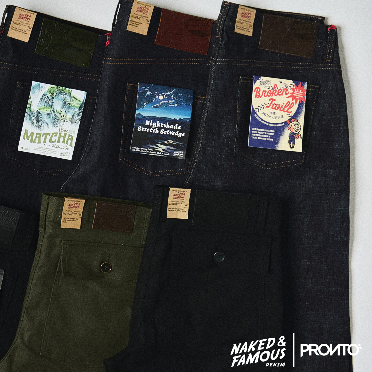 NEW ARRIVAL NAKED AND FAMOUS PRONTO CO